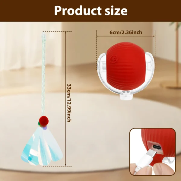 Interactive Cat Ball Toy - immagine 6
